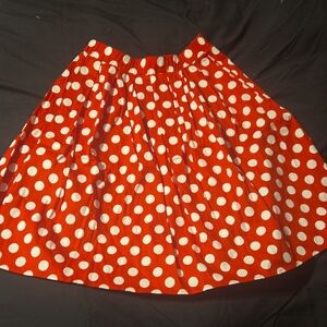 Polka Dot Red Skirt